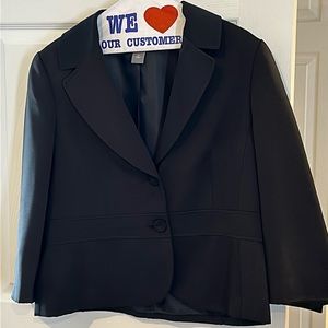 Black Ann Taylor Size 14 Blazer